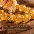 Gold texture and pavé spacer detail