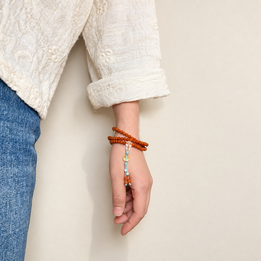 Nanhong Agate Triple-Wrap Bracelet - 封面图