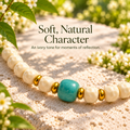 White Bodhi Mala with Turquoise - 08-pdp-beads